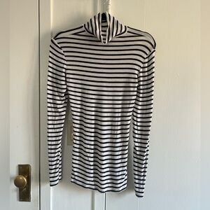 Wilfred Black and White Striped Top